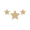 Three stars are shown in a row.