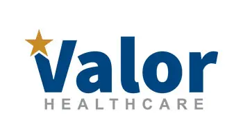 Valor Healthcare logo with a star.