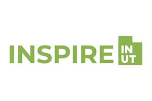 Inspire In Utah logo in green.