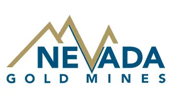 Nevada Gold Mines logo with mountain peaks.