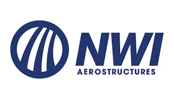 NWI AeroStructures logo with a globe.