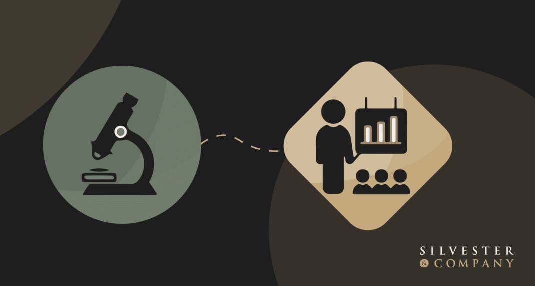 Microscope and data presentation