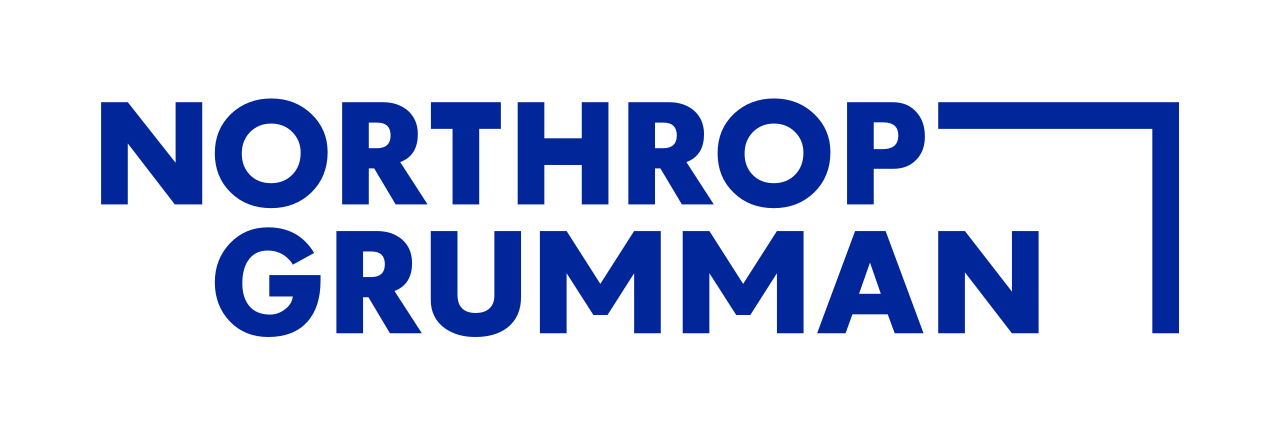 Northrop Grumman logo in blue.