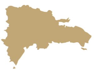 Outline map of the Dominican Republic.