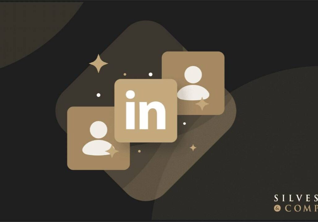 LinkedIn icon with two profile icons.