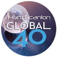 Hunt Scanlon Global 40 Award logo.